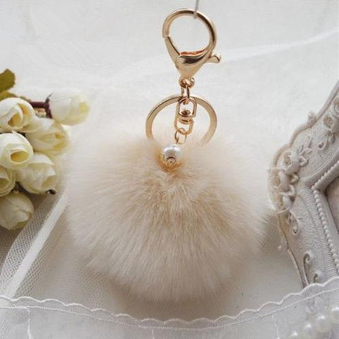 Furry Ball Keychain