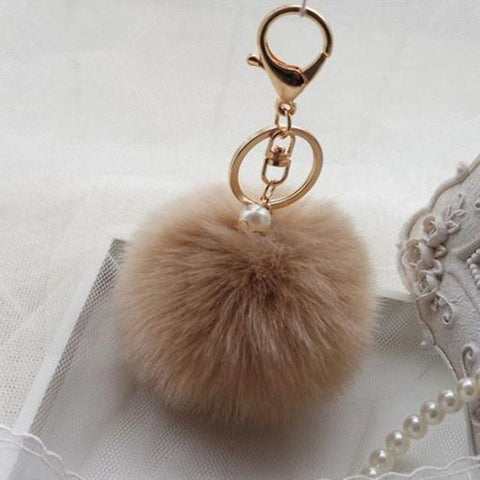 Furry Ball Keychain